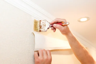 Pose de papier peint à Lonçon — revêtements muraux et toiles de verre